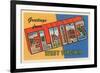 Greetings from Elkins, West Virginia-null-Framed Premium Giclee Print