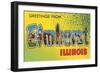 Greetings from Elmhurst, Illinois-null-Framed Art Print