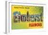 Greetings from Elmhurst, Illinois-null-Framed Art Print