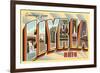 Greetings from Elyria, Ohio-null-Framed Premium Giclee Print