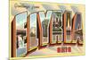 Greetings from Elyria, Ohio-null-Mounted Premium Giclee Print