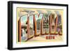 Greetings from Elyria, Ohio-null-Framed Art Print