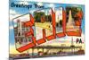 Greetings from Erie, Pennsylvania-null-Mounted Premium Giclee Print