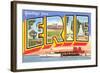 Greetings from Erie, Pennsylvania-null-Framed Art Print