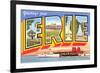 Greetings from Erie, Pennsylvania-null-Framed Art Print