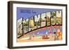 Greetings from Evanston, Illinois-null-Framed Art Print