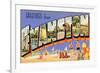 Greetings from Evanston, Illinois-null-Framed Premium Giclee Print