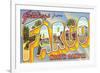 Greetings from Fargo, North Dakota-null-Framed Art Print