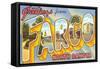 Greetings from Fargo, North Dakota-null-Framed Stretched Canvas