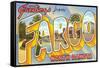 Greetings from Fargo, North Dakota-null-Framed Stretched Canvas