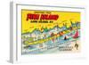 Greetings from Fire Island, Long Island, New York-null-Framed Art Print