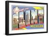 Greetings from Flint, Michigan-null-Framed Art Print