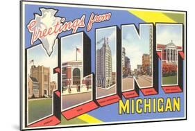 Greetings from Flint, Michigan-null-Mounted Art Print