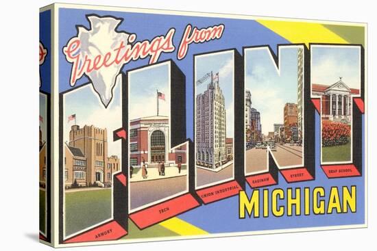 Greetings from Flint, Michigan-null-Stretched Canvas