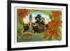 Greetings from Florida, Bok Tower-null-Framed Premium Giclee Print