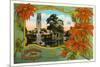 Greetings from Florida, Bok Tower-null-Mounted Premium Giclee Print