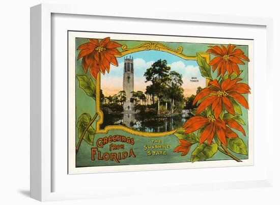 Greetings from Florida, Bok Tower-null-Framed Art Print