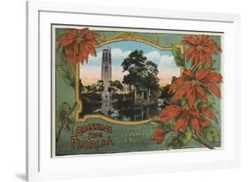 Greetings from Florida the Sunshine State - Florida-Lantern Press-Framed Art Print