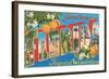 Greetings from Florida, Tropical Wonderland-null-Framed Giclee Print