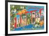 Greetings from Florida, Tropical Wonderland-null-Framed Giclee Print