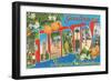 Greetings from Florida, Tropical Wonderland-null-Framed Giclee Print