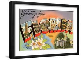 Greetings from Florida-null-Framed Art Print