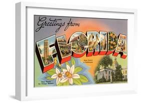 Greetings from Florida-null-Framed Art Print