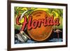 Greetings from Florida-null-Framed Premium Giclee Print