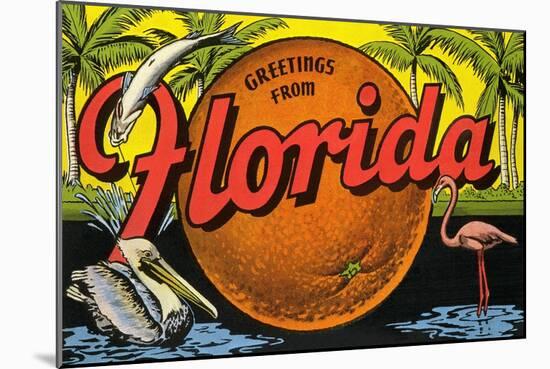Greetings from Florida-null-Mounted Art Print