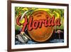 Greetings from Florida-null-Framed Art Print