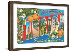 Greetings from Florida-null-Framed Art Print