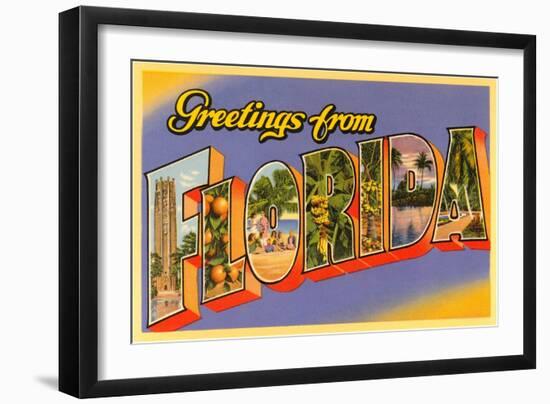 Greetings from Florida-null-Framed Art Print