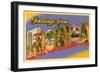 Greetings from Florida-null-Framed Art Print