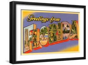 Greetings from Florida-null-Framed Art Print