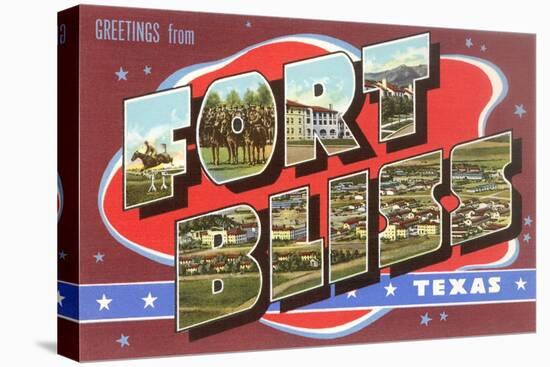 Greetings from Fort Bliss, Texas-null-Stretched Canvas