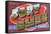 Greetings from Fort Bliss, Texas-null-Framed Stretched Canvas