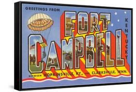 Greetings from Fort Campbell, Kentucky-null-Framed Stretched Canvas