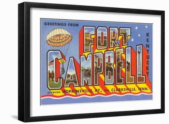 Greetings from Fort Campbell, Kentucky-null-Framed Art Print