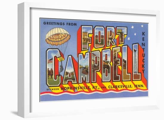 Greetings from Fort Campbell, Kentucky-null-Framed Art Print