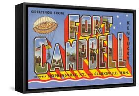 Greetings from Fort Campbell, Kentucky-null-Framed Stretched Canvas