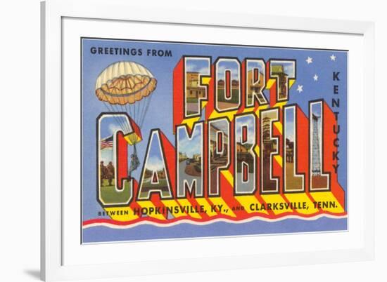 Greetings from Fort Campbell, Kentucky-null-Framed Art Print