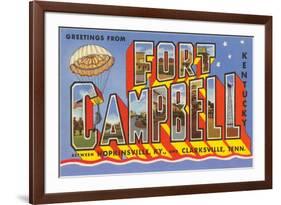 Greetings from Fort Campbell, Kentucky-null-Framed Art Print