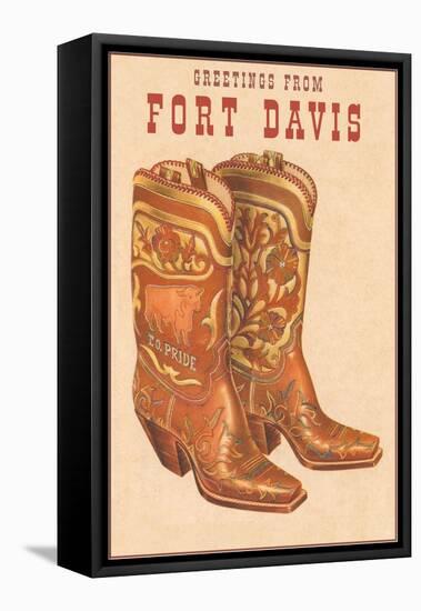 Greetings from Fort Davis-null-Framed Stretched Canvas