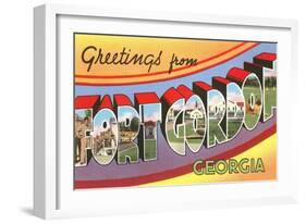 Greetings from Fort Gordon, Georgia-null-Framed Giclee Print