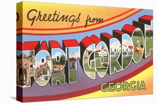 Greetings from Fort Gordon, Georgia-null-Stretched Canvas
