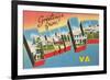 Greetings from Fort Lee, Virginia-null-Framed Premium Giclee Print