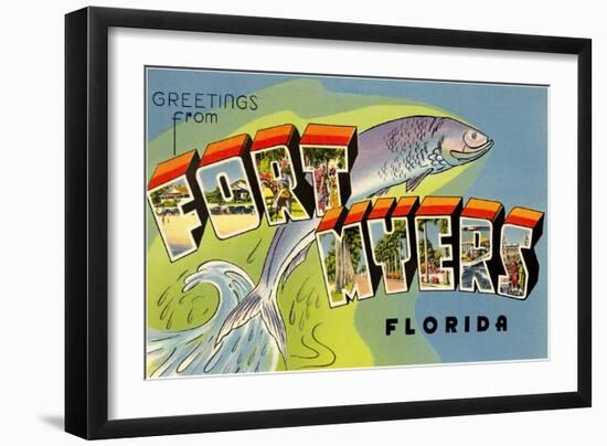 Greetings from Fort Myers, Florida-null-Framed Giclee Print