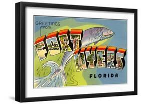 Greetings from Fort Myers, Florida-null-Framed Giclee Print