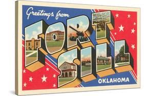 Greetings from Fort Sill, Oklahoma-null-Stretched Canvas