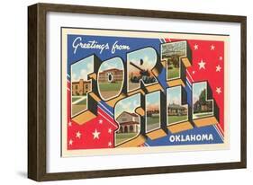 Greetings from Fort Sill, Oklahoma-null-Framed Art Print